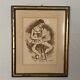 Art Lithograph by Moses Soyer Seated Ballerina VTG Mid Century Modern withCOA