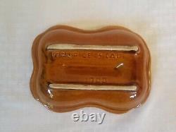 Maurice of California mid century modern ashtray fire brown vintage art deco