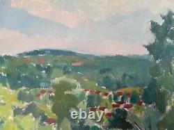 Mid 20th Century Swedish Impressionostic Landscape Oil Painting, Framed 1960s
