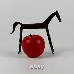 Mid-Century Modern Vintage Hand Forged Metal Horse, Small Size