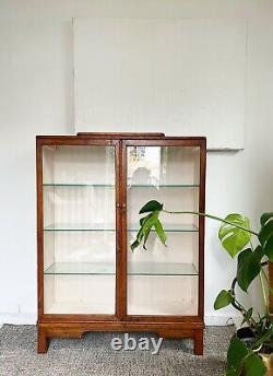 Mid Century Retro Vintage Glass Cabinet Cupboard