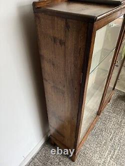 Mid Century Retro Vintage Glass Cabinet Cupboard