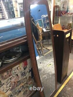 Mid Century teak large full length mirror 1960s retro vintage