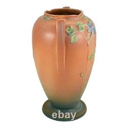Roseville Columbine Brown 1941 Vintage Art Pottery Ceramic Vase 23-10