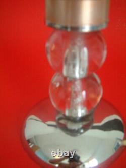 VERY STYLISH STUNNING 1970s 60s TABLE LAMP VINTAGE CHROME MID CENTURY RETRO