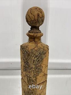 VTG. Mid Century Cork wrapped bottle Italian Decanter made in Italy