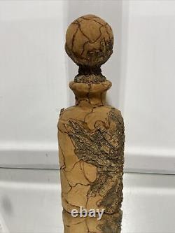 VTG. Mid Century Cork wrapped bottle Italian Decanter made in Italy