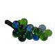 VTG Mid Century Lucite Acrylic Grape Cluster Green Blue Driftwood Stem 12 READ