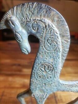 VTG Mid Century Modern Bronze ETRUSCAN HORSE Sculpture