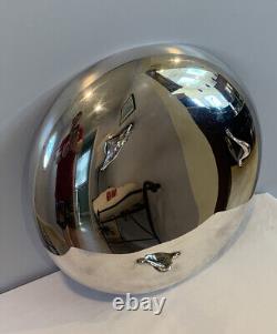 VTG Mid-Century Modern Heirloom Silverplate Round Centerpiece Bowl 12 Signed
