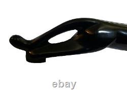 VTG Mid Century Modern Obsidian Black CATPantherJaguar 15 SculptureStatueFigure