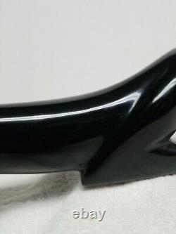 VTG Mid Century Modern Obsidian Black CATPantherJaguar 15 SculptureStatueFigure