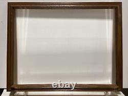 VTG. Mid Century Solid Oak Wood Picture Frame Fits 18x 24