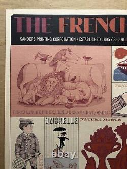 VTG Rare 1968 French Lesson POSTER MCM Mid Century 15.5 X 20.5 Lionel Kalish