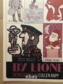 VTG Rare 1968 French Lesson POSTER MCM Mid Century 15.5 X 20.5 Lionel Kalish