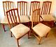 Vintage Mid Century 6 Dining Chairs Upholstered Set Of Six Modern 1960 Delivery