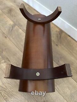 Vintage Mid Century Modern Alvar Aalto Style Bentwood Magazine Record Rack Wood