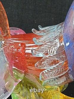 Vintage Mid-Century Murano Glass Rooster 14 Italy