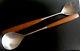 Vintage Mid Century Norwegian Modern Salad Serving Utensils- Wood Handles