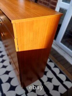 Vintage Mid Century Teak Avalon Tallboy Chest Of Drawers Can Deliver