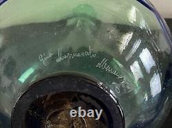 Vintage Murano Mid Century Signed Gino Mazzuccato 14 3/4 high Vase