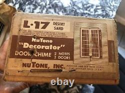 Vintage NOS 1958 Mid Century Modern Atomic Nutone Door Chime L-17 Decorator MCM