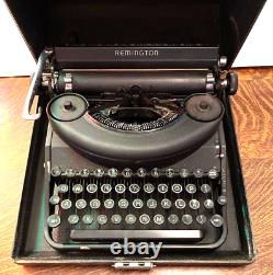 Vintage Remington Typewriter & Case MID Century