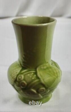 Vintage Rookwood Floral Celadon Vase #6363 Orig Cast by Shirayamadani