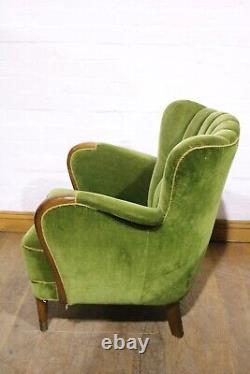 Vintage mid century armchair tub chair reading chairnm