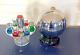 Vtg Atomic MCM Mid Century Century Beverage Ball Decanter Chrome Glass Bowler