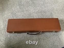 Vtg Baroque bass recorder Wooden Mid Century Instrument Boxed