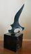 Vtg Mid Century Bronze Sculpture Bird In Flight For Italica Marble Base 1970s
