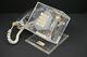 Vtg Mid Century Modern ITT Teleconcepts Clear Lucite Chrome Space Age Cube Phone