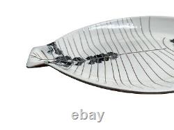 Vtg Mid Century Modern Lagardo Tackett Ken Fujita 11 1/4 Ceramic Fish Platter