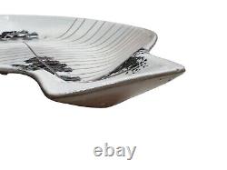 Vtg Mid Century Modern Lagardo Tackett Ken Fujita 11 1/4 Ceramic Fish Platter
