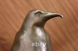 Vtg Mid Century Modernist Bronze Brass Abstract Penguin Bird Sculpture Gift Deal