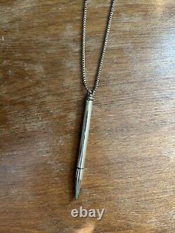 Vtg Mid-century Mechanical Pencil 10k Gold Filled Pendant Charm Pencils by Cross