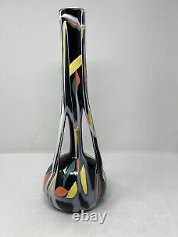 Vtg Mid-century Modern Italian Biomorphic Abstract Art Pottery Vase 16