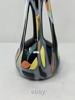 Vtg Mid-century Modern Italian Biomorphic Abstract Art Pottery Vase 16