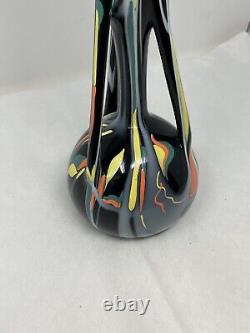 Vtg Mid-century Modern Italian Biomorphic Abstract Art Pottery Vase 16